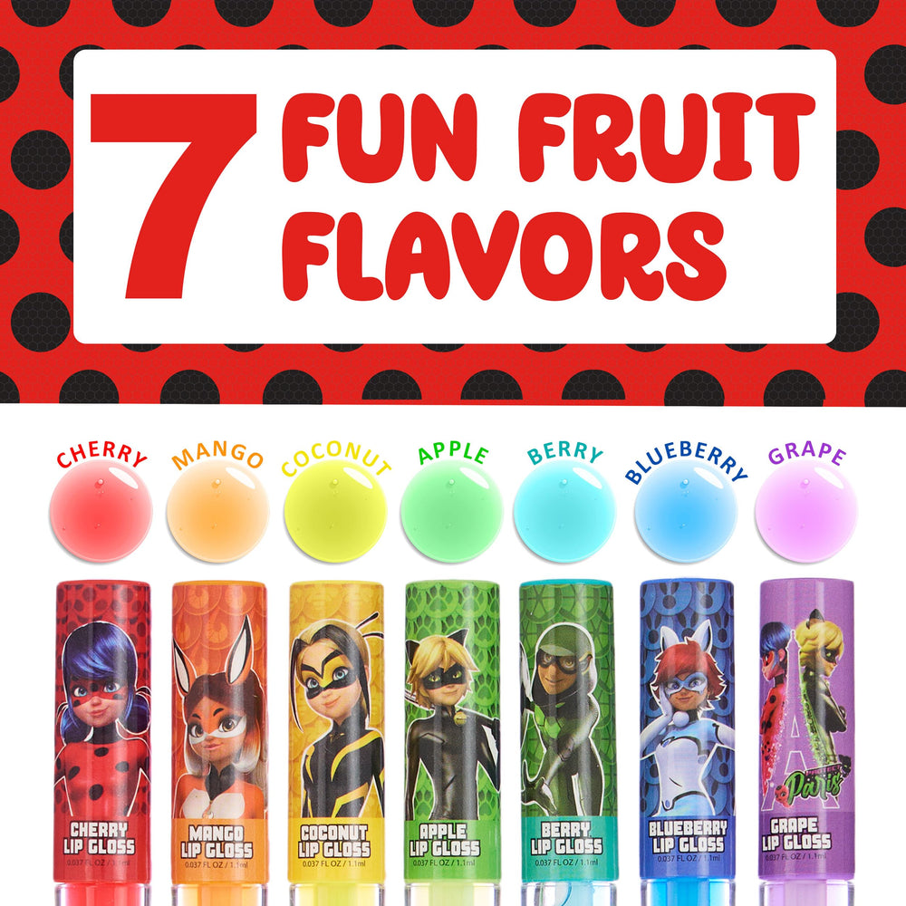 Miraculous lip gloss apple flavor adds crisp color and hydrating gloss.