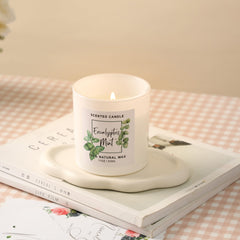 MIRASCENTS eucalyptus-mint candle gift packaging makes a thoughtful present.