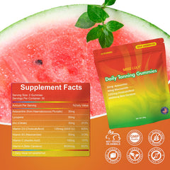 Close-up of Sour Watermelon flavored gummies