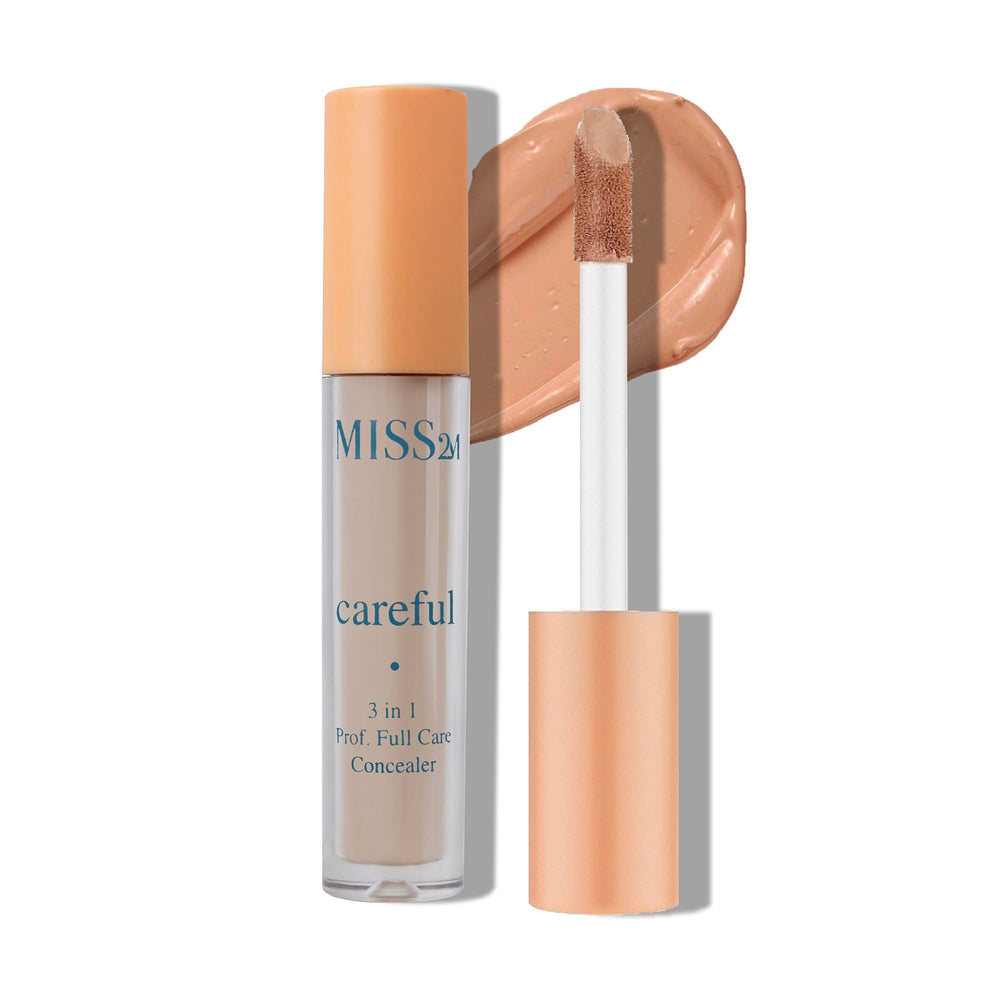 MISS2M Careful packaging shows a sleek 3-in-1 concealer that's travel-friendly.