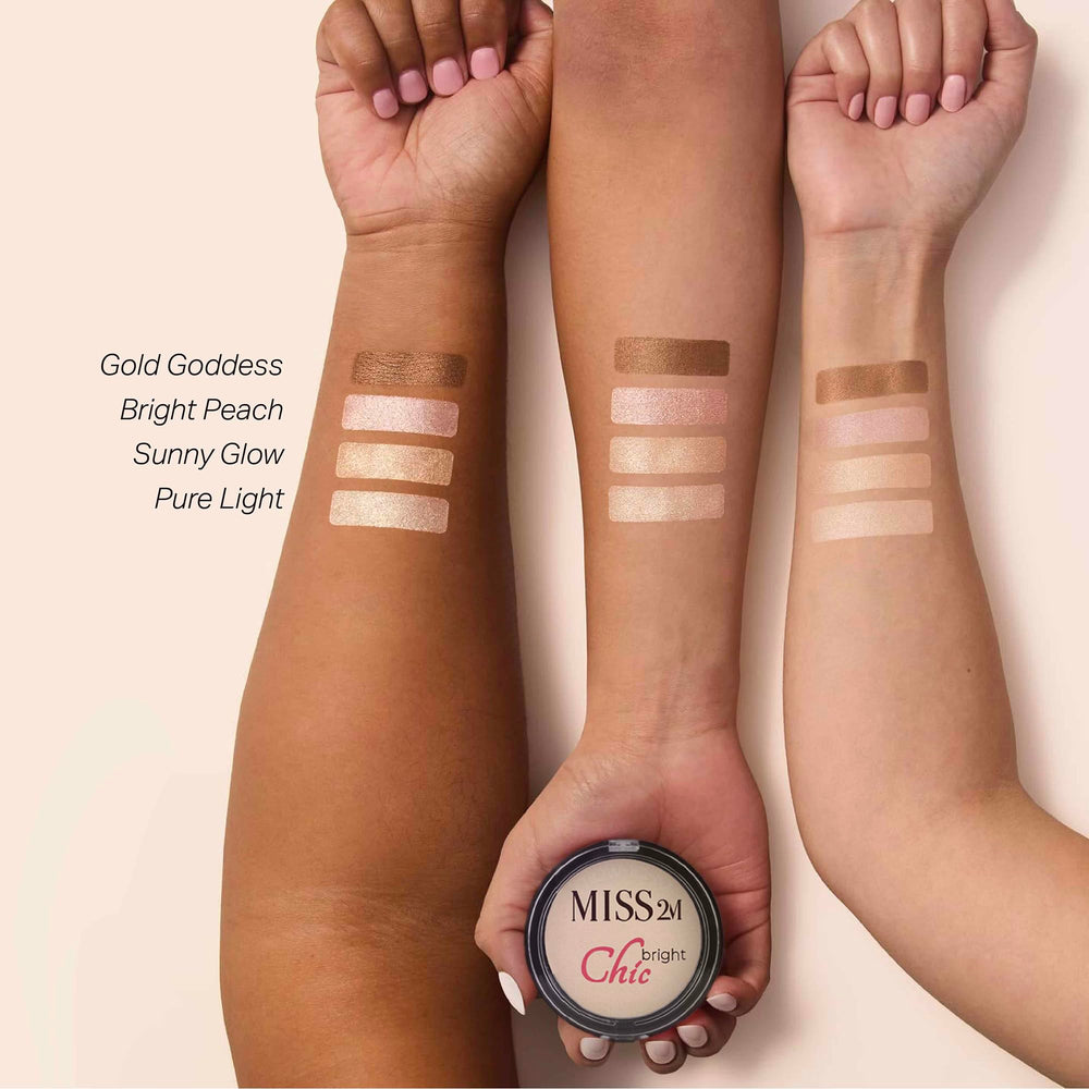 MISS2M Chic Bright brush-ready application for buildable glow.