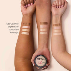 MISS2M Chic Bright brush-ready application for buildable glow.