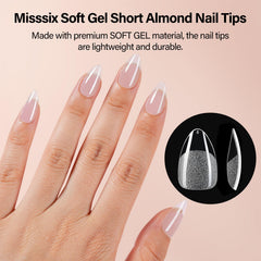 Misssix 504pcs clear nail tips for precise, traceless nail enhancement