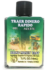 MISTIC POWERMOJO Bring Money Fast Oil bottle for wealth rituals and abundance drawing