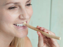 Natural toothbrush included in Miswak Club kit