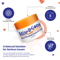 Mite-B-Gone uses sunflower oil to support skin barrier and hydration.