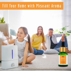 MitFlor bottle staged in an apple orchard scene for fresh scent appeal