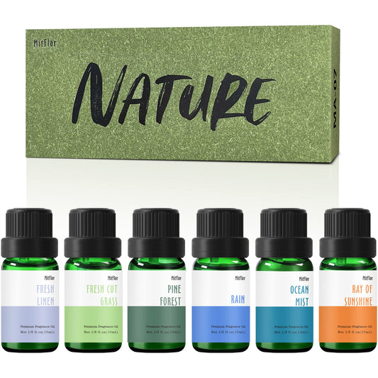 MitFlor Nature Set gift box with 6x10ml fragrance oils