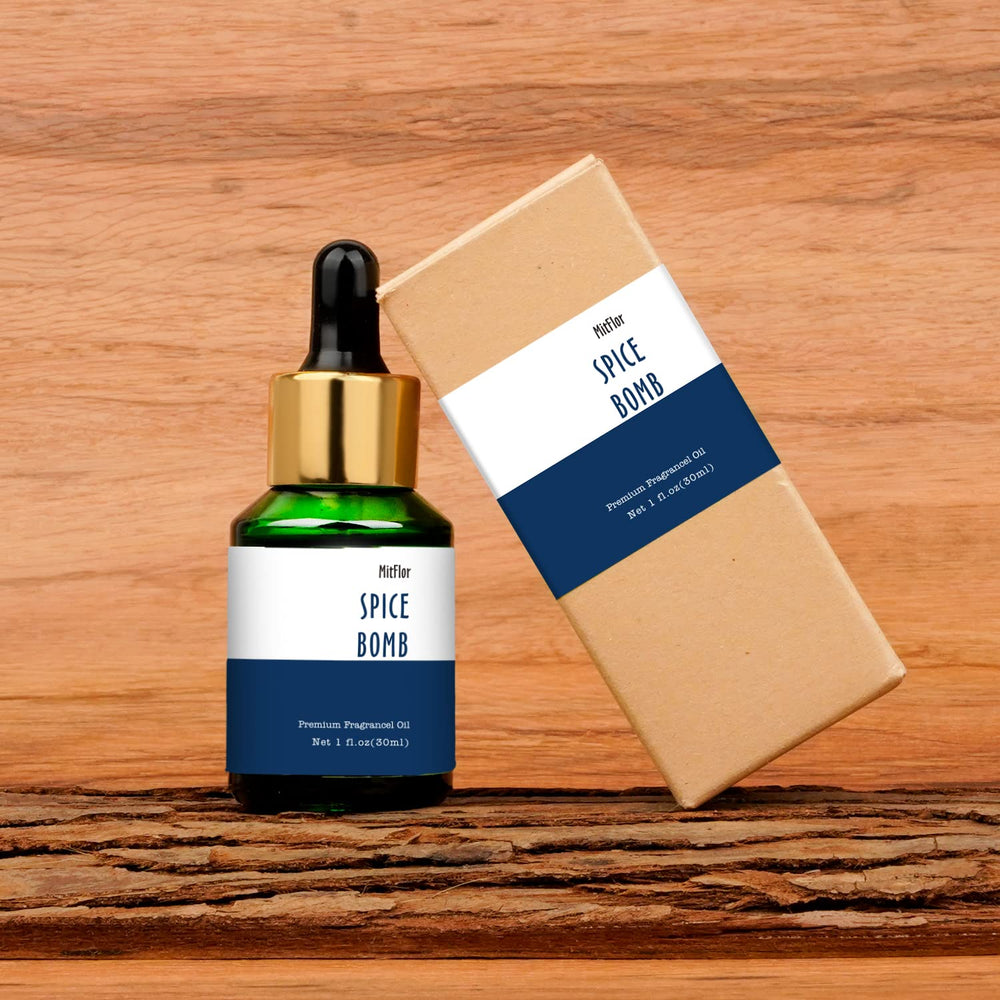 MitFlor premium Spice Bomb fragrance oil packaging 30ml