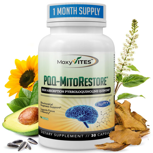 MITORESTORE PQQ bottle with label
