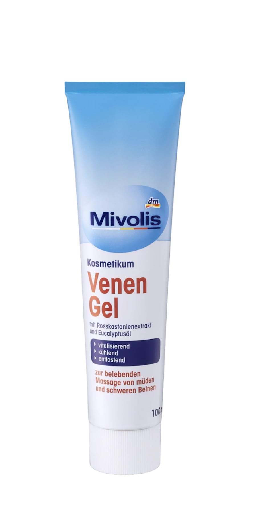 Packaging of Mivolis Vein Gel 100 ml / 3.38 oz
