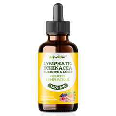 Herbs included in Miw Piw Lymphatic Drops: Echinacea, Elderberry, Red Clover, Calendula, Burdock, Cleaver, Astragalus & Licorice