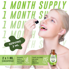 Dropper dispensing MiW Piw Soursop Liquid Drops