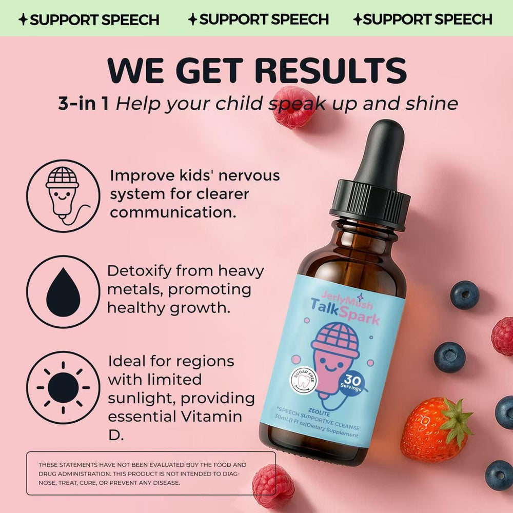 Mixed berry flavor Zeolite detox drops, sugar-free and gluten-free