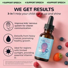 Mixed berry flavor Zeolite detox drops, sugar-free and gluten-free