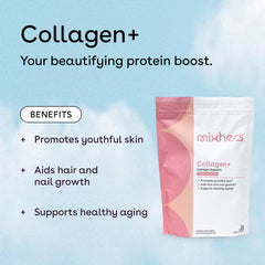 Close-up of vanilla cream flavored collagen powder