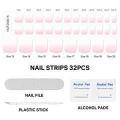 MIZHSE 32 strips in 16 sizes ensures precise toe coverage.