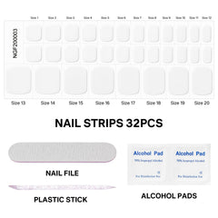 Nail file and prep pads included in MIZHSE kit for prep
