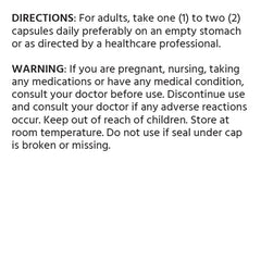 8 months supply packaging with dosage information