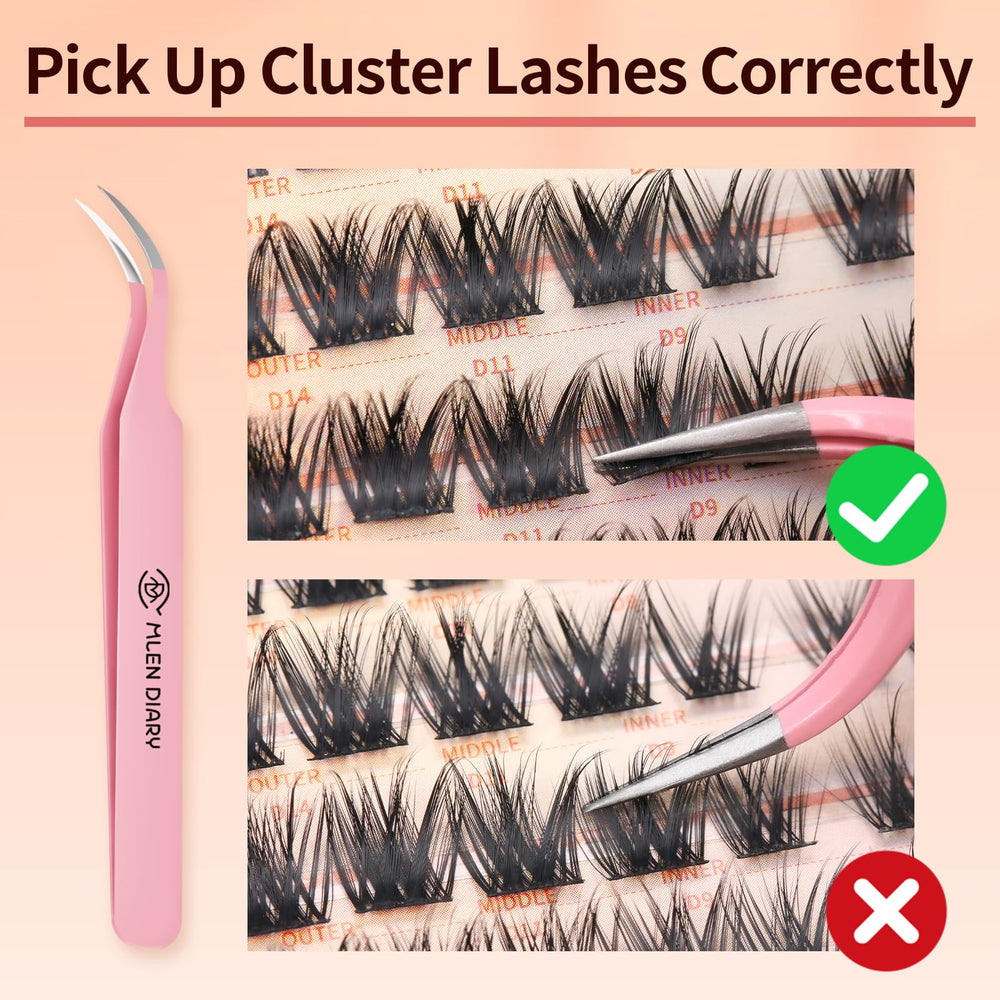 MLEN DIARY Tweezers help precise placement and effortless application.