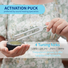 mllusxg tuning forks 384hz set for grounding during yoga sessions