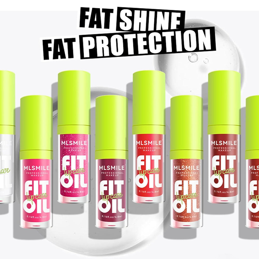 MLSMILE tinted lip gloss oil set locks color with shine.