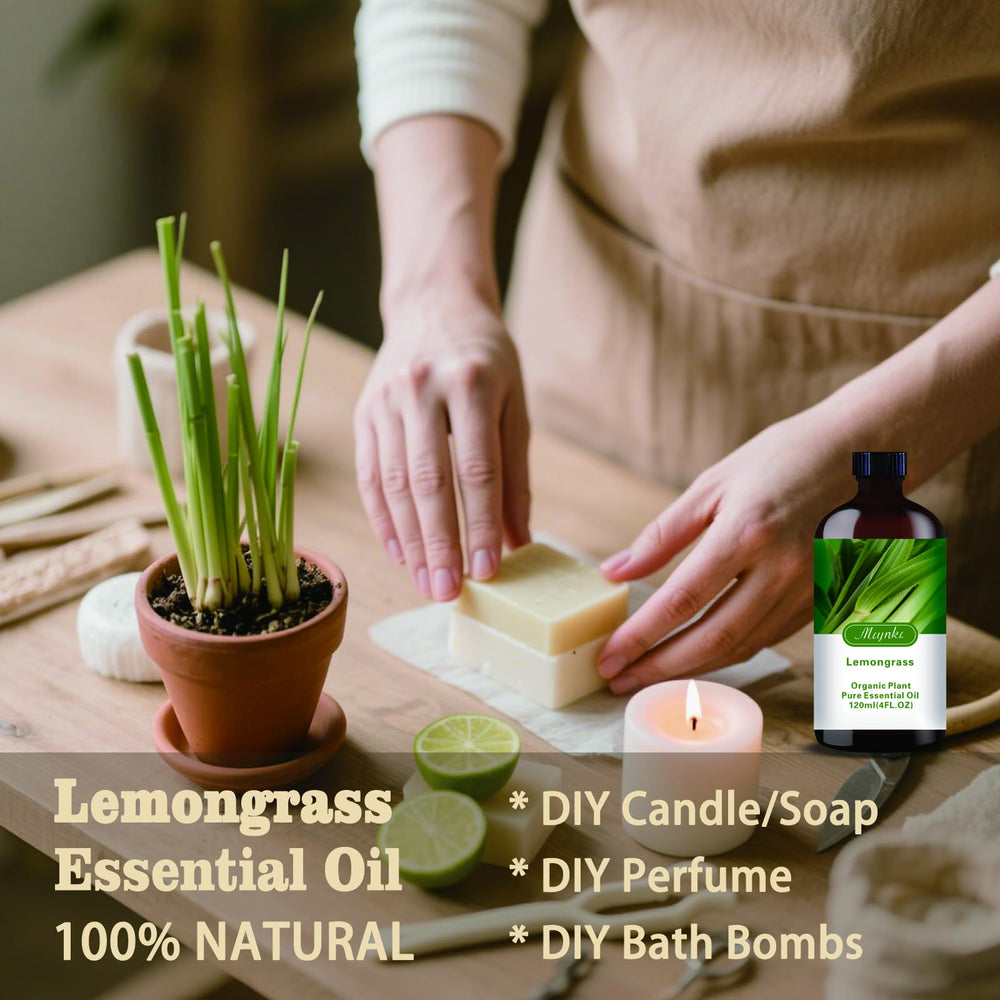 mlynkl lemongrass essential oil for DIY soaps and massage blends