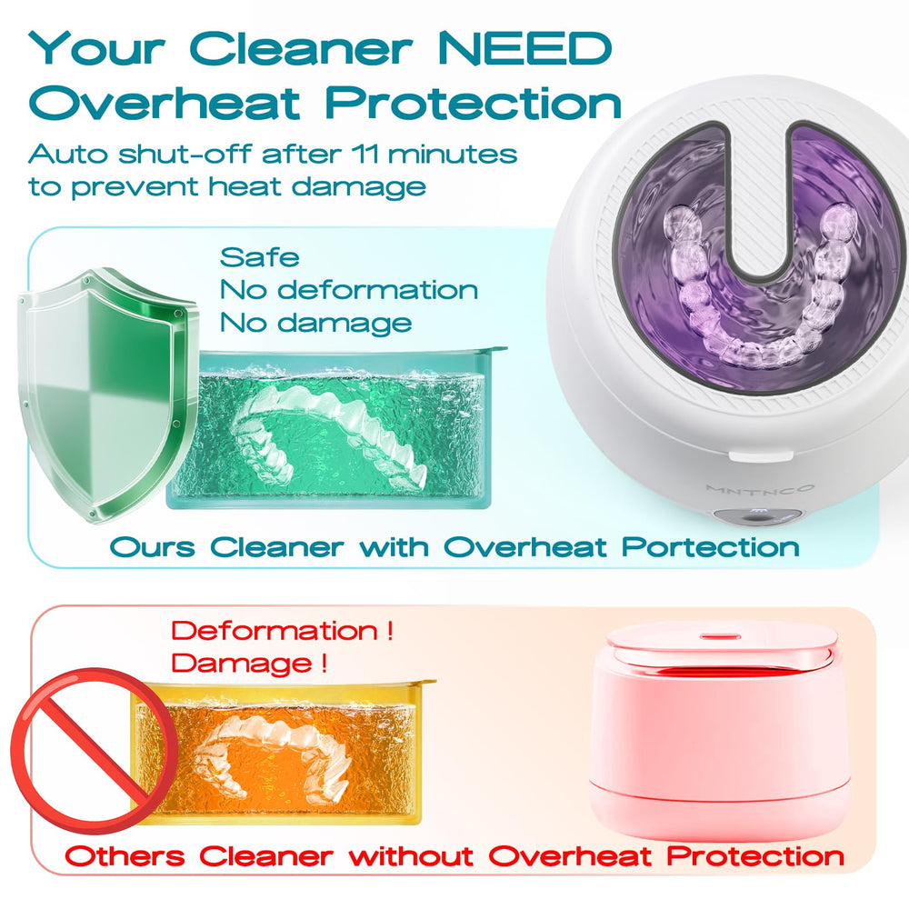 Retainer inside cleaning chamber during operation