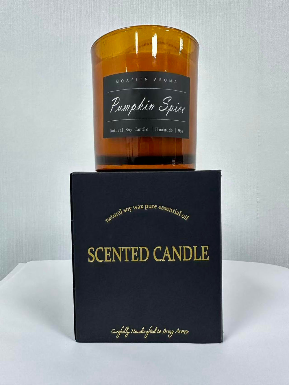 MOASITN Pumpkin Spice candle wax with drift detail
