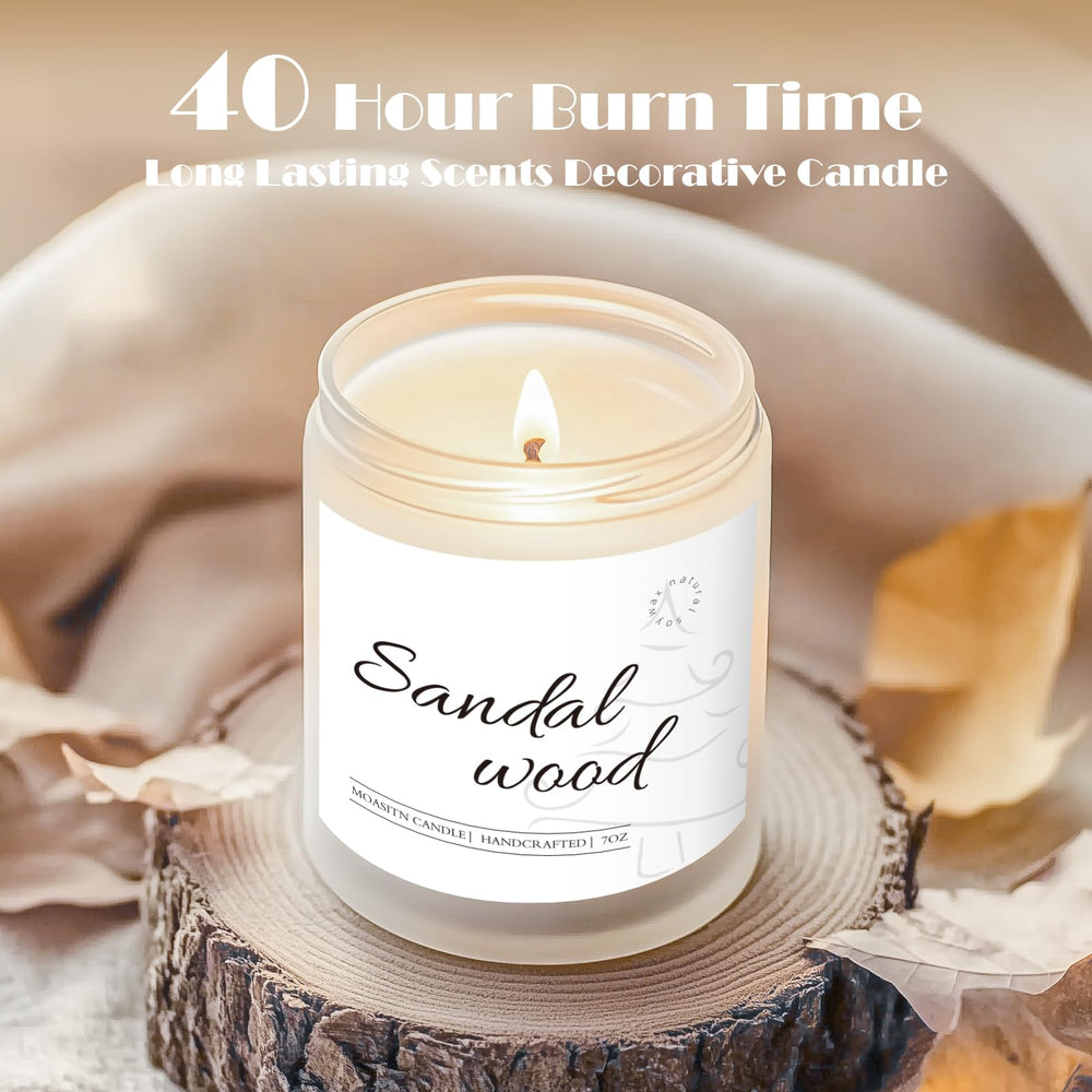 Natural cotton wick in MOASITN candle