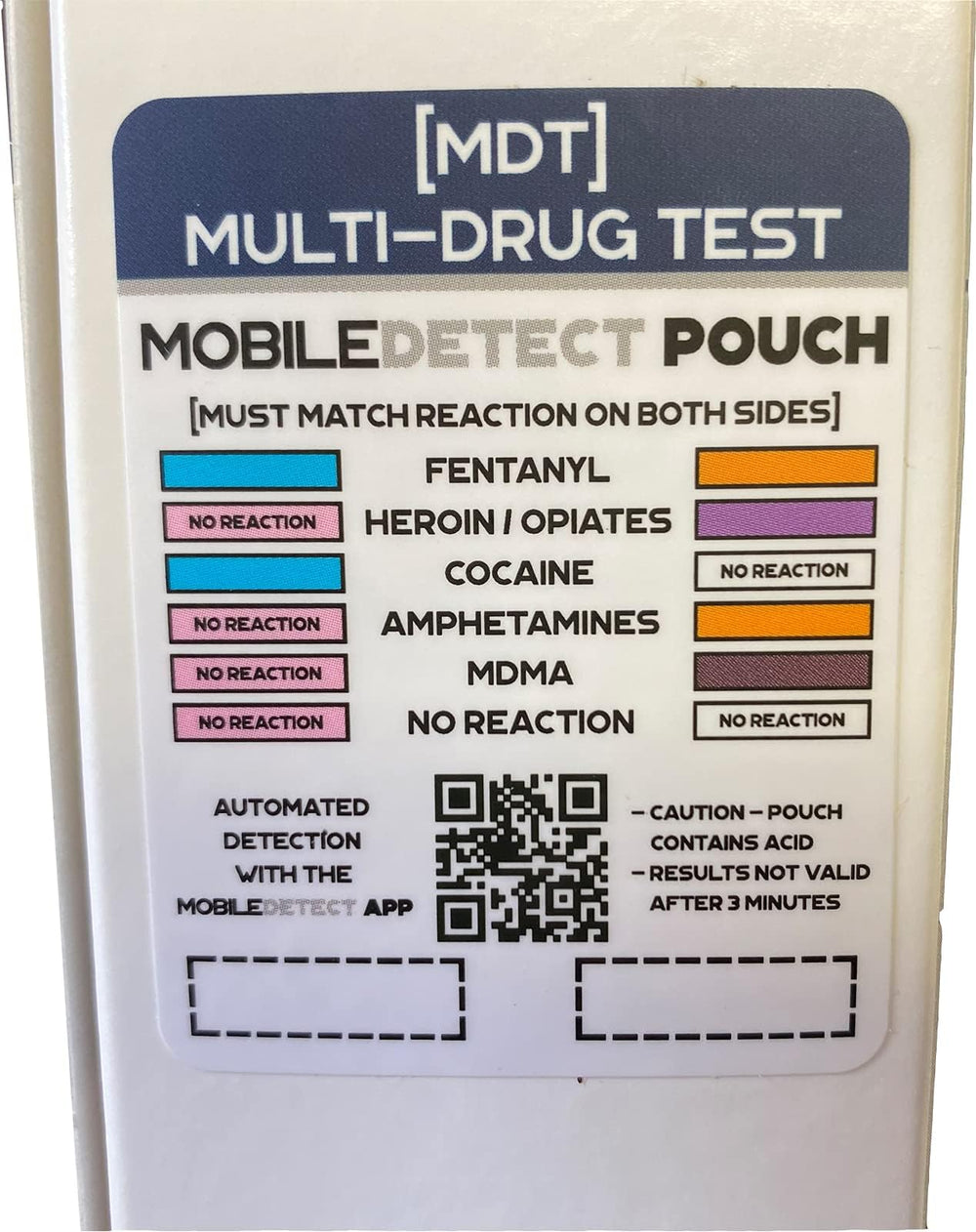 Smartphone scanning QR code with MobileDetect app