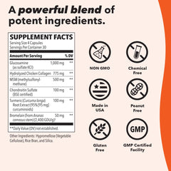 Serving size and packaging information for Mobili-T
