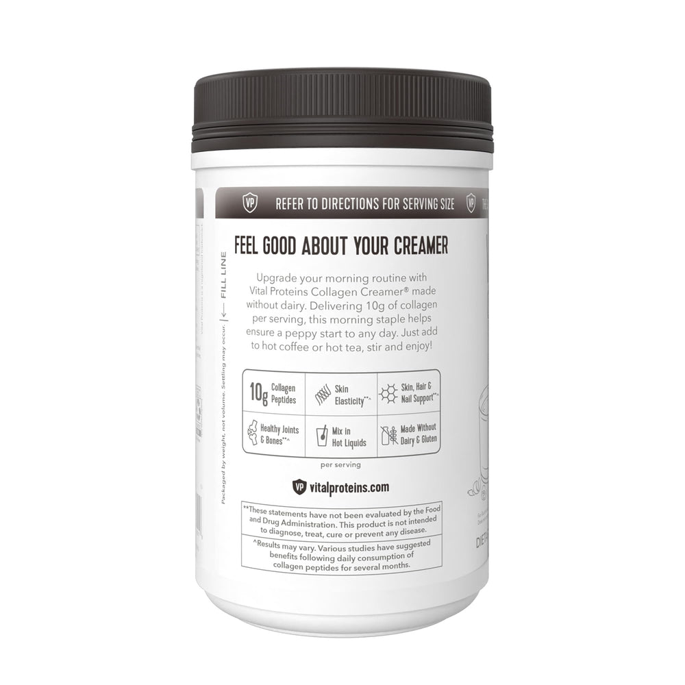 Mocha flavored collagen creamer being added to coffee