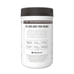 Mocha flavored collagen creamer being added to coffee