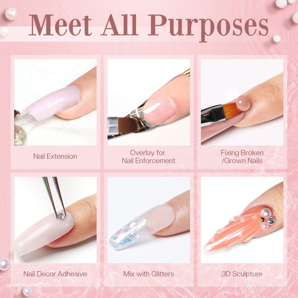 36 dual forms for various nail sizes and shapes with Modelones kit.
