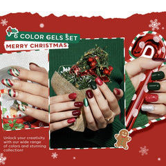 Modelones dark green acrylic powder adds rich holiday color for DIY nails.