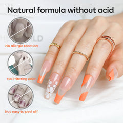 modelones dehydrator being applied on nail surface for prep
