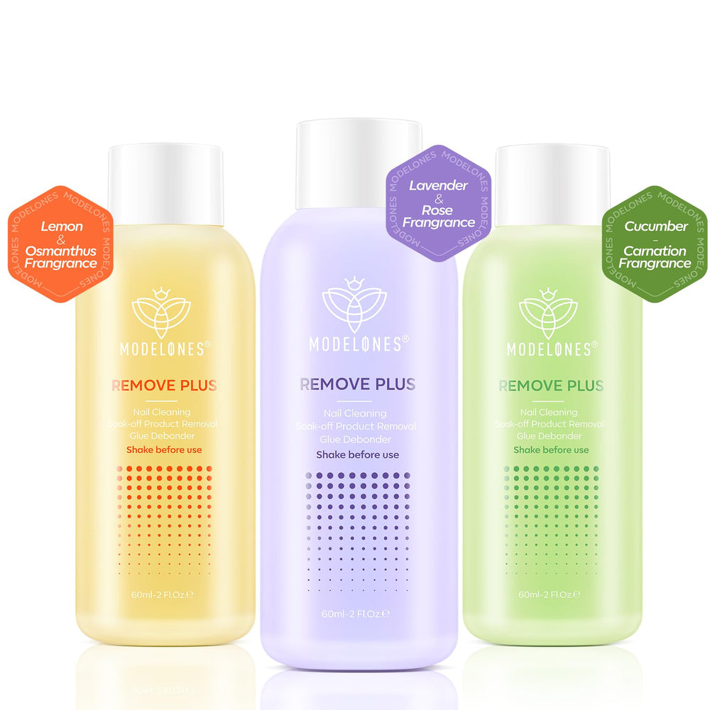 Modelones Nail Polish Remover ready-to-use bottle sits on vanity for everyday grooming sessions