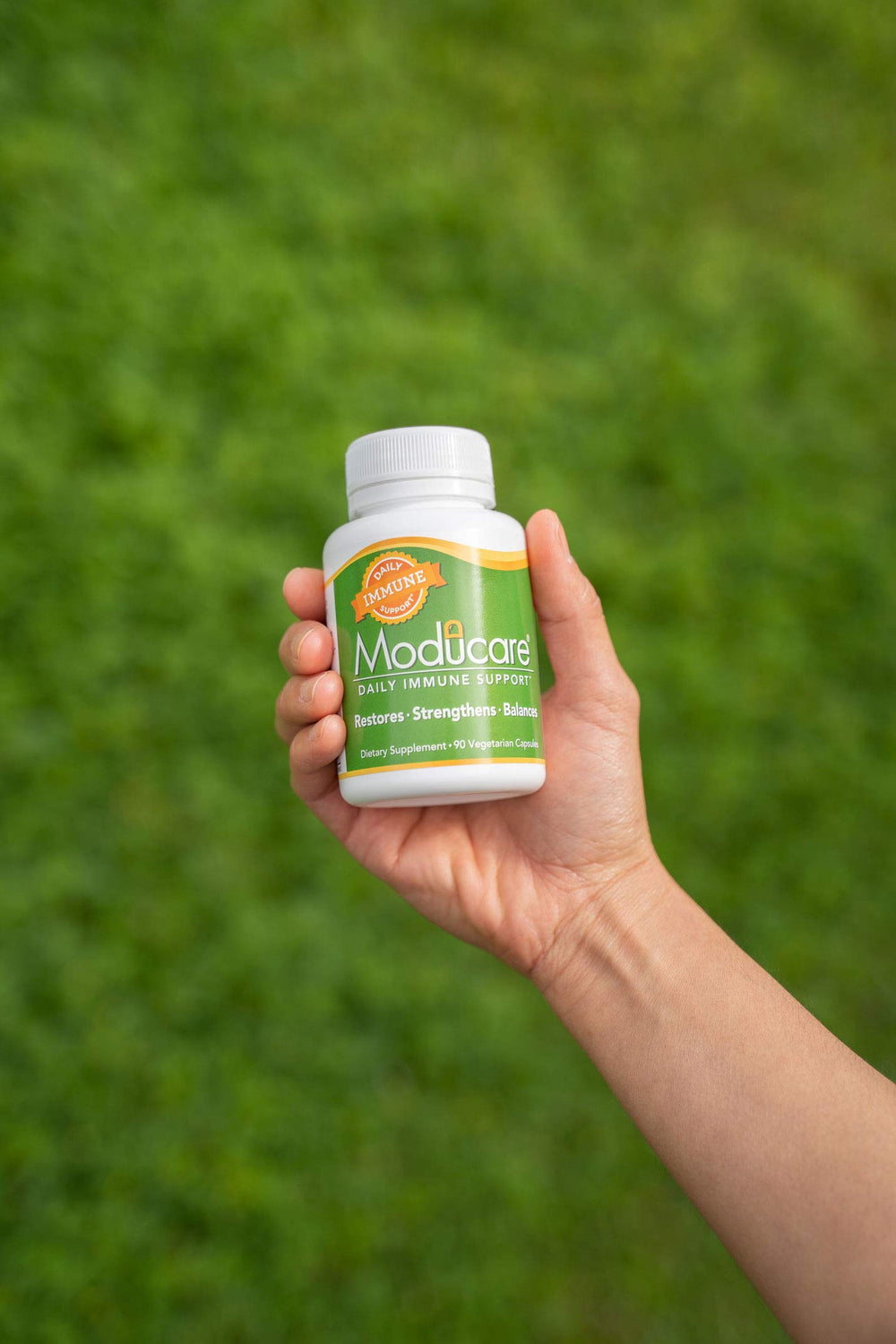 Vegetarian Moducare capsules in bottle