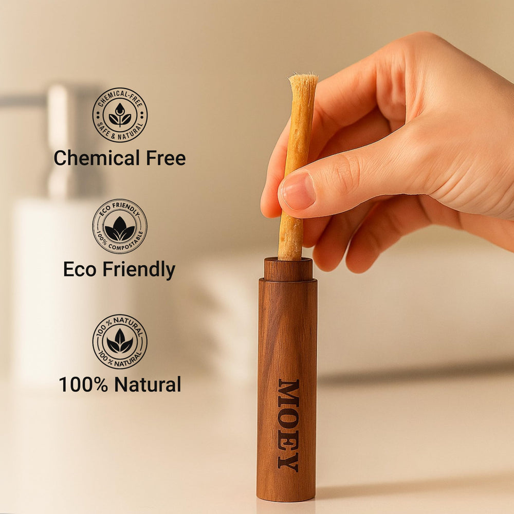 MOEY Miswak stick inside wooden travel case