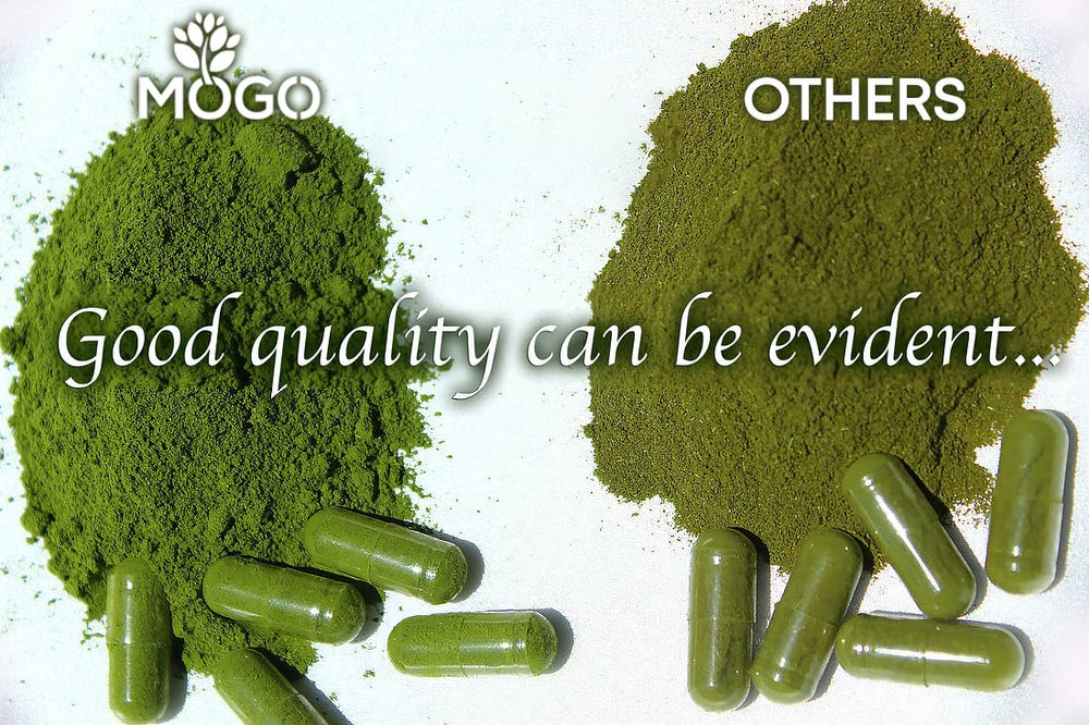 Nutrition facts panel for MOGO Moringa Capsules