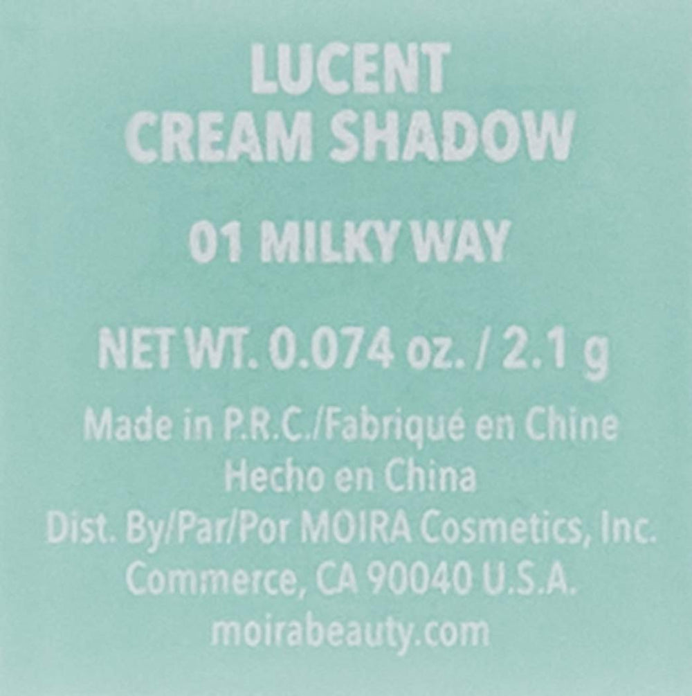 Moira Lucent Shadow Milky Way glow achieved with fingertip application.