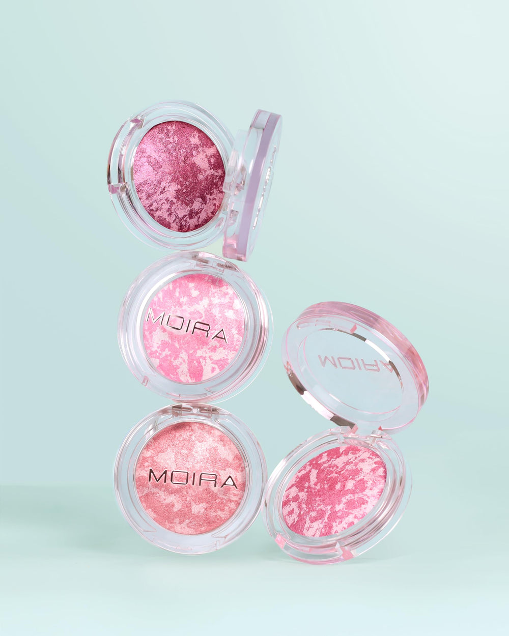 Moira Marvelous Baked Blush 001 Wedding Cake compact shot highlights travel-friendly beauty.
