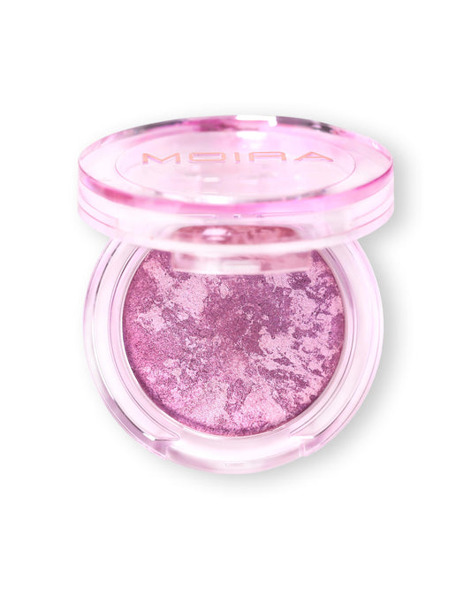 Moira Marvelous Baked Blush Blueberry Muffin swatch for buildable color on skin