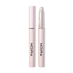 Moira Stellar Glaze Shadow 008 Frosty swatch shows iridescent shimmer for day-to-night looks