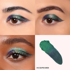 Waterproof test of Moira Stellar Glaze Shadow Calypso Green