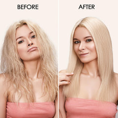 Mokasakiso Hair Oil demonstrating frizz control for day-long sleekness