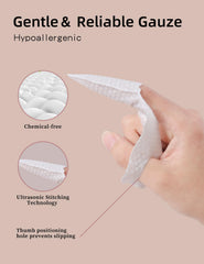 Side view of the baby finger toothbrush