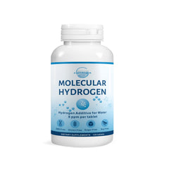 Bottle label: Molecular Hydrogen Tablets, 8 PPM H2, Magnesium-infused, 120 count