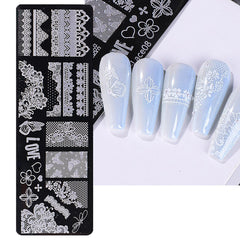MOLILON bow lace design stamping plate adds chic accents.